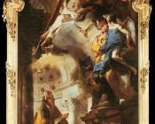 乔瓦尼 巴蒂斯塔 提埃波罗 : Pope St Clement Adoring the Trinity